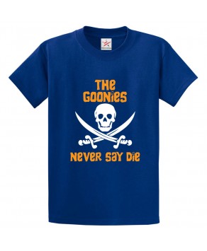 The Goonies Never Say Die Classic Unisex Kids and Adults T-Shirt For Board Game Lovers